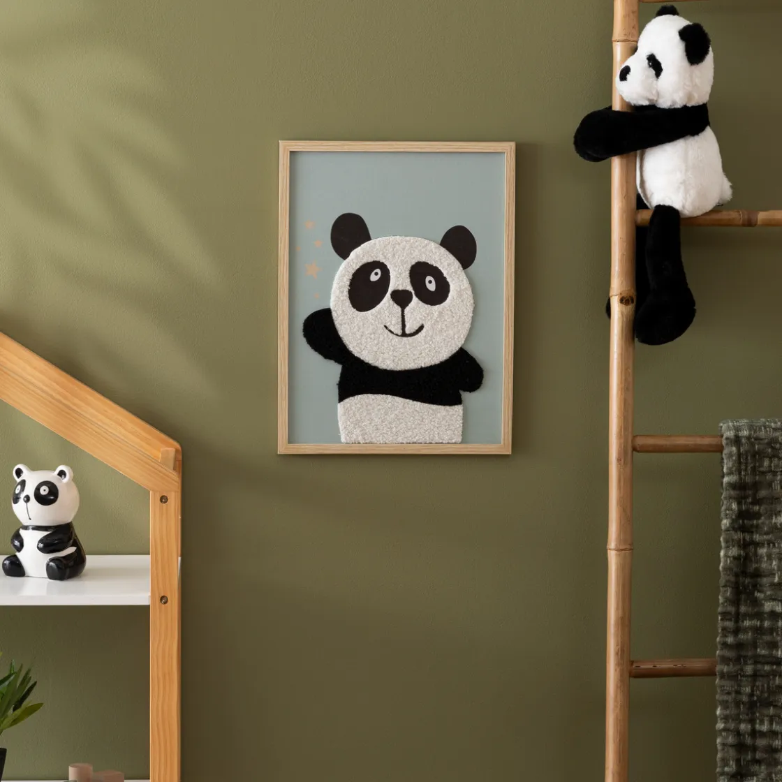ATMOSPHERA Toile imprimée encadrée Panda "Andy" Clearance
