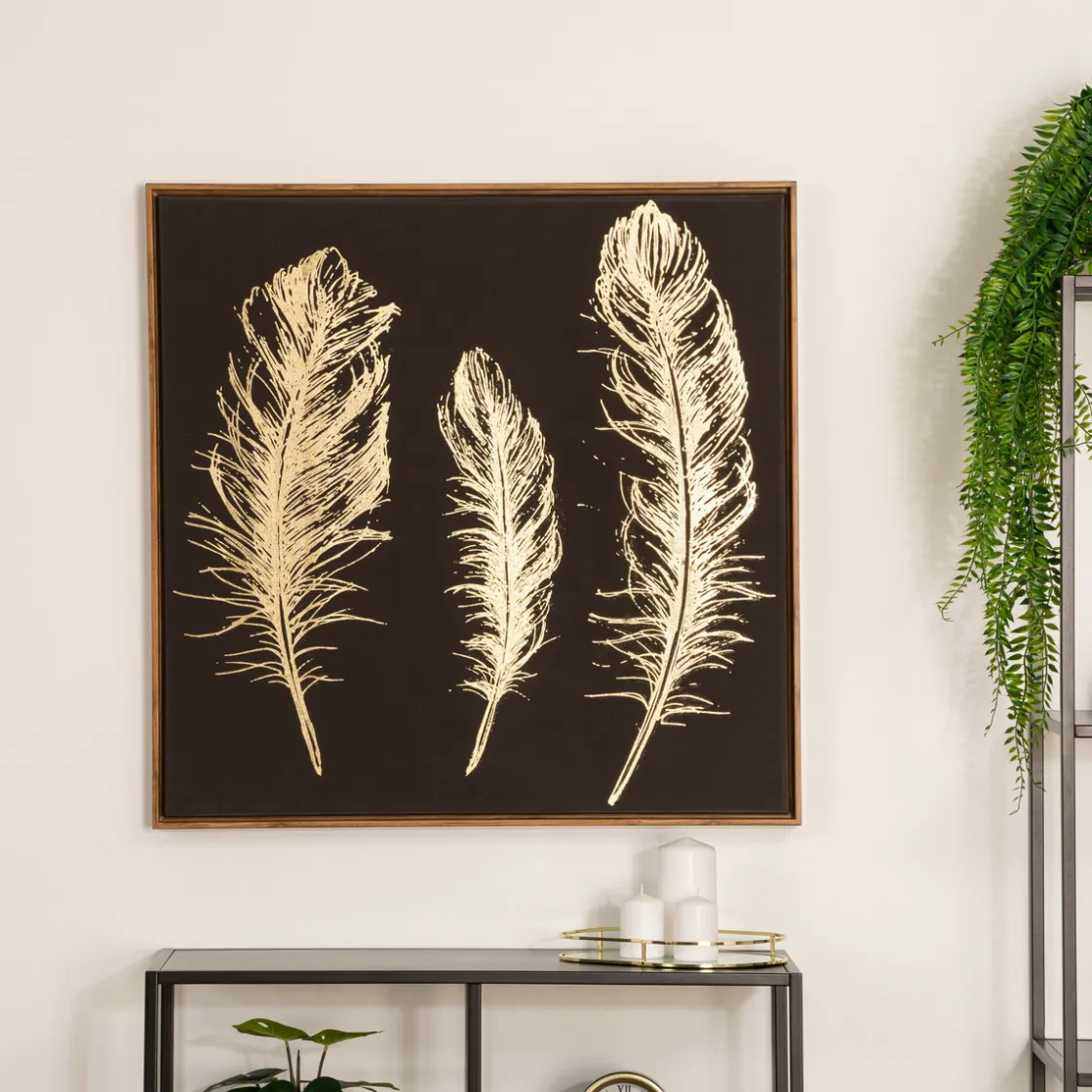 ATMOSPHERA Toile peinte "Plume" Outlet
