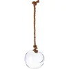 ATMOSPHERA Vase boule, verre et corde Sale
