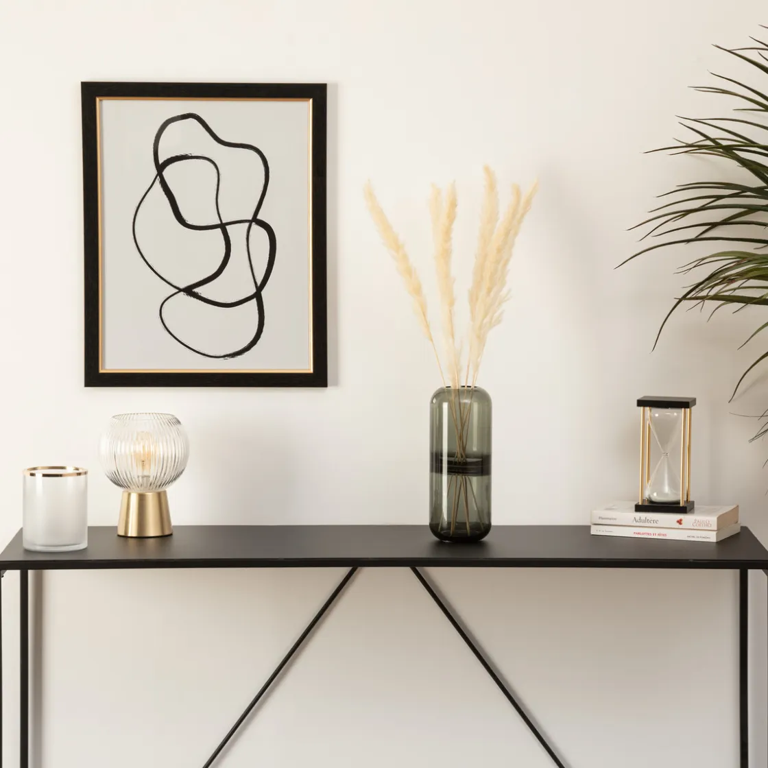 ATMOSPHERA Vase bouteille "Line", verre Sale