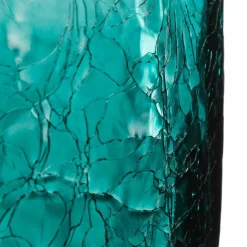 ATMOSPHERA Vase cylindre, verre craquelé Online